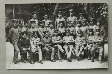AK Lager Lechfeld / 1910-1920 / Foto Karte / Atelier Bavaria / Soldaten / Uniform